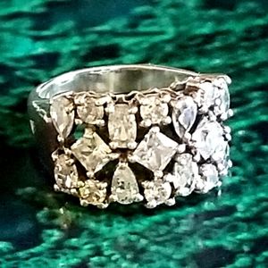 Silpada Sterling Silver & Zirconia Cosmo Ring